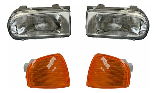 Faros Pointer 96 97 98 99 Vidrio Con Cuartos 