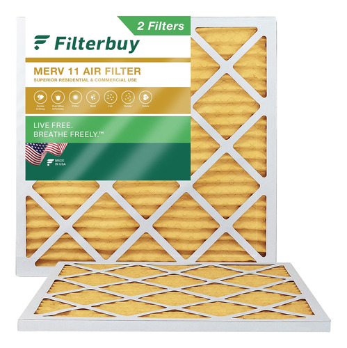 Filtro De Aire Merv 11 De 25 X 25 X 1 Defensa Contra Al...