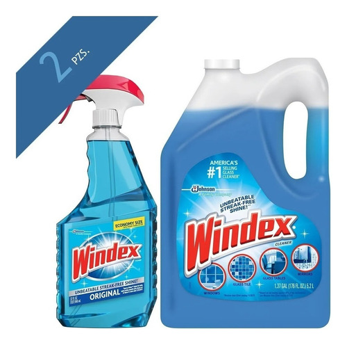 Kit Windex  5.2 L + Atomizador 946 Ml Limpia Vidrios