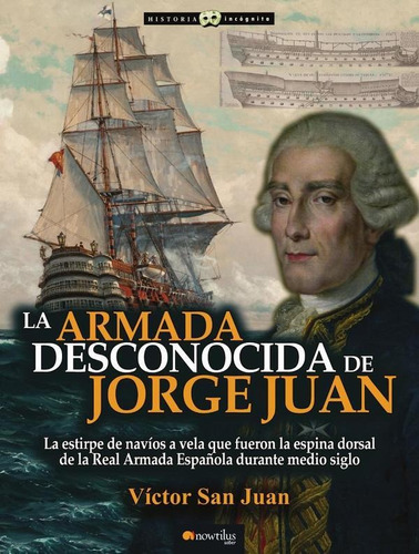 La Armada desconocida de Jorge Juan, de Víctor San Juan. Editorial Nowtilus, tapa blanda en español