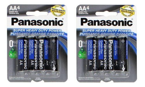 Pila Bateria A A Marca  Panasonic Blister 8 Unidades 