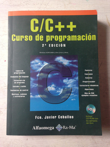 C/c++ Curso De Programacion (contiene Cd-rom) J. Ceballos