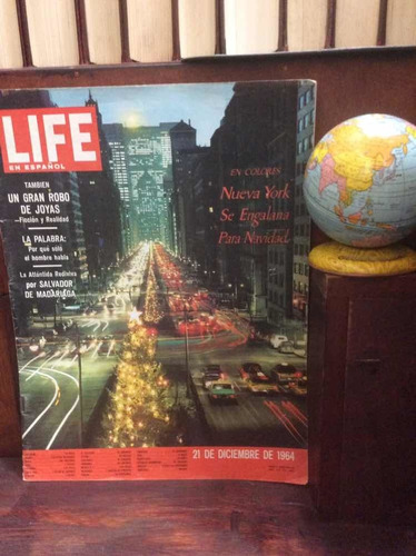 Revista Antigua - Life - 1964 - Nueva York En La Navidad