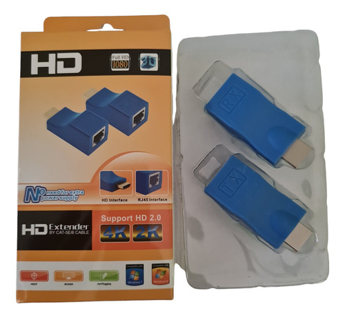Extensor Hdmi Alargue 30 Metros Cable Red Rj45 Utp Extensor