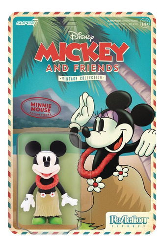 Super7 Disney Mickey Y Sus Amigos Minnie Mouse (holiday 375
