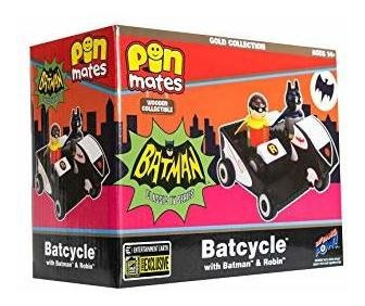 Juego Coleccionable De Madera Pin Mates Batman Classic Tv Se