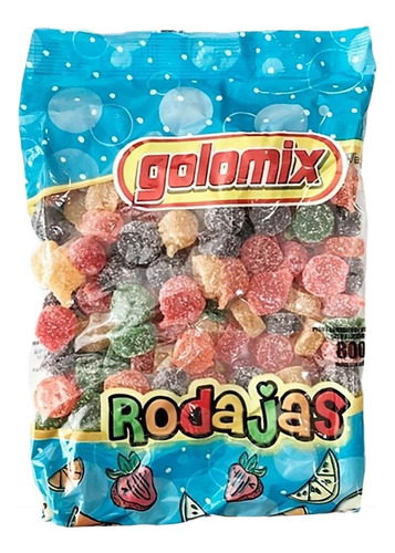 Gomitas Golomix Rodajas Frutales X800g