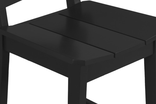 Banqueta Alta Com Encosto Para Balcão Cozinha Bar Uma Preta Preto Preto