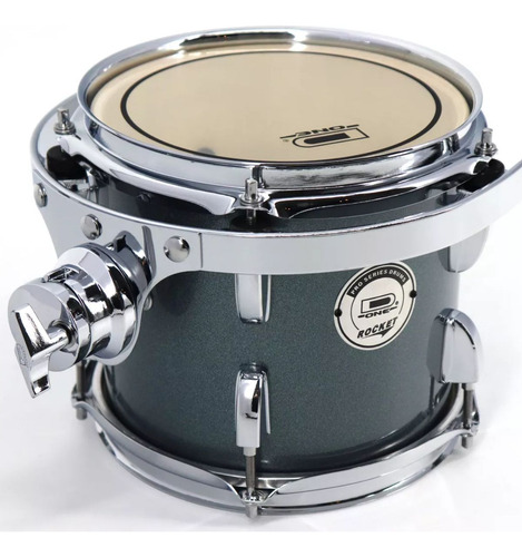 Bateria Acústica D-one Dr22 Com Banco Space Green Rocket
