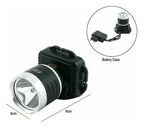Linterna Frontal Led De Cabeza Recargable 1600 Lúmenes