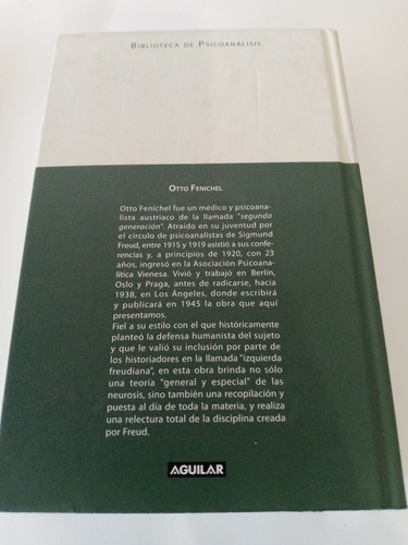 Teoría Psicoanalítica De La Neurosis Tomo 1 Y 2 Fenichel (Usado)