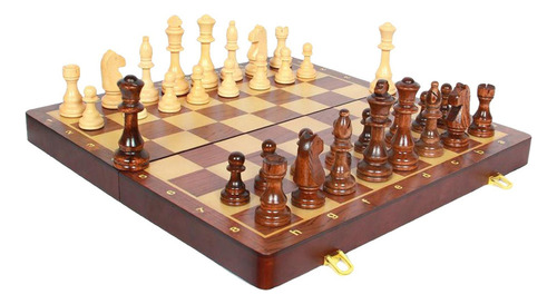 Tablero De Ajedrez Plegable Juego De Ajedrez De Madera,