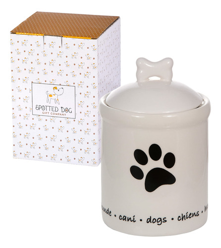 Spotted Dog Gift Company Tarro De Ceramica Para Almacenar Al