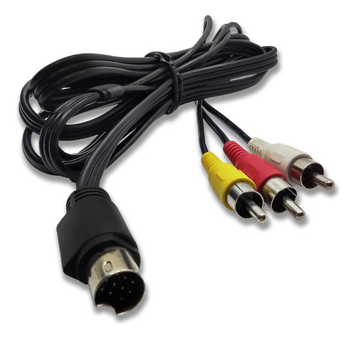 Cabo De Audio E Video S-video Mini Din Rca 1,80m 10 Pinos