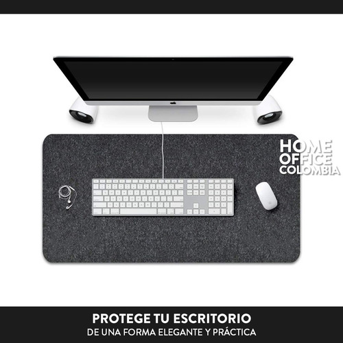 Desk Mat Firebee Alfombrilla En Fieltro Gris 80x40cm