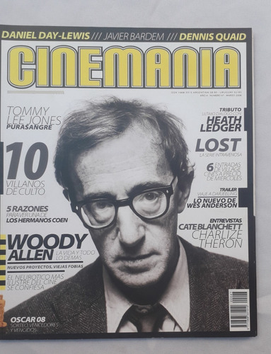 Revista Antigua * Cinemania * N° 47 Tapa Woody Allen