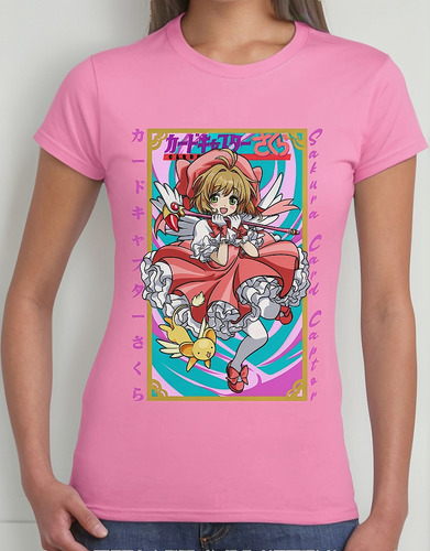 Playera Mujer Sakura Card Captor Algodón Premium #0002436