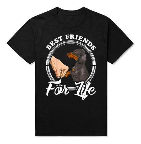 Rt Best Friend Salchicha Perro Camiseta Impresa Manga Corta