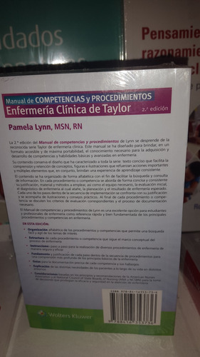 Enfermeria Clinica Taylor Competencia Y Procedimiento