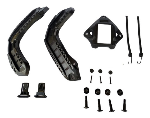 Imagen 4 de 8 de Kit Para Casco Balistico Arnes Tipo Araña Y Rieles Tacticos