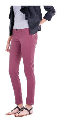 Pantalon Chupin De Gabardina Mujer - Colores - B A Jeans