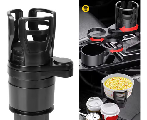 Soporte Para Vasos De Coche Ajustable, Giratorio