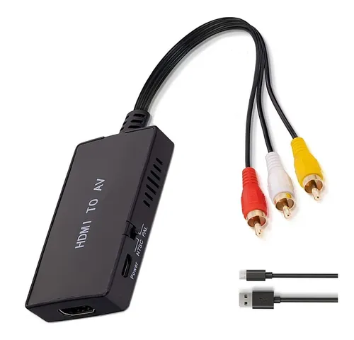 Adaptateur RCA vers HDMI, Zamus Mini AV RCA CVBS vers HDMI