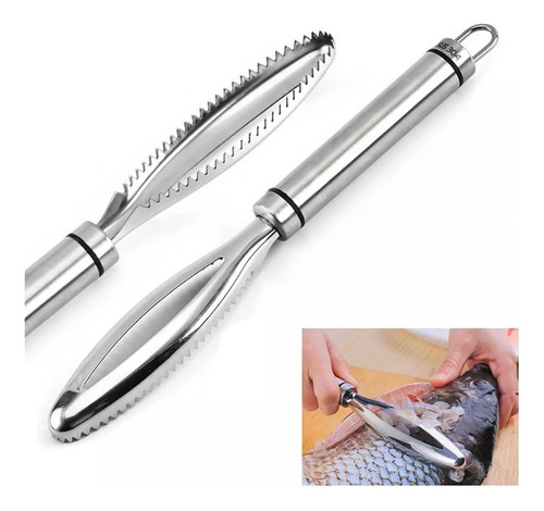 Cepillo Raspador Pescado Acero Inoxidable For Cocina
