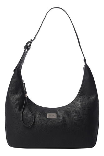 Totto Bolsa De Dama - Mujer Crossbody Bandolera Smooth S - A Negro (black) Lisa Níquel Negro