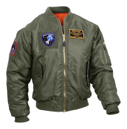 Chaqueta Rothco De Piloto Ma1 Con Parches