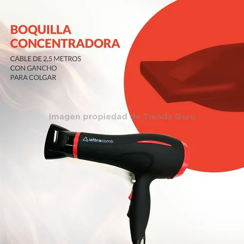 Secador De Pelo Profesional Ultracomb 2200w Ion pro Sc4606