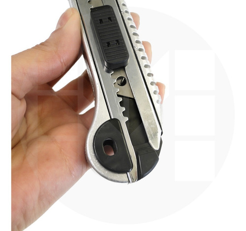 Cutter Trincheta 18mm Cuerpo Zinc + 5 Hojas Repuesto