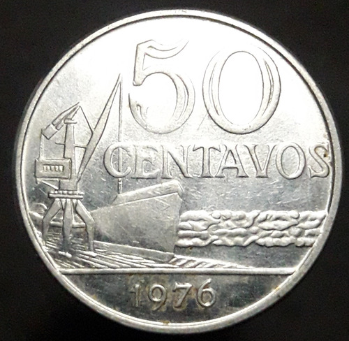 Moneda Brasil 50 Centavos 1976