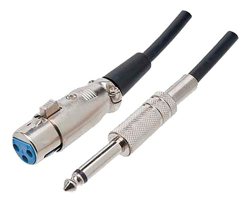 Cabo Microfone Violao Xlr Canon X P10 Mono 10 Metros