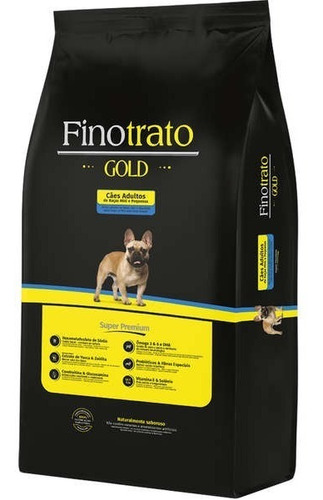 Alimento para perros Super Premium para razas pequeñas, color dorado, 10,1 kg, Finotrate