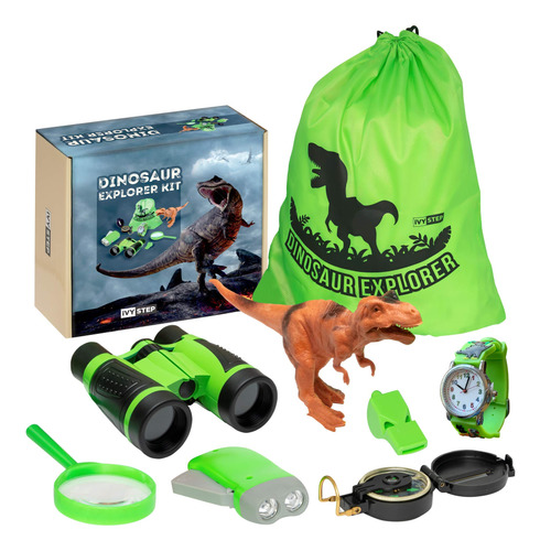 Kit Explorador De Dinosaurios Para Ninos Con Prismaticos, Li