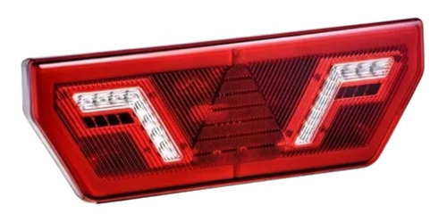 Imagem 2 de 6 de Lanterna Traseira Guerra Led 12v Sequêncial+suporte (par)