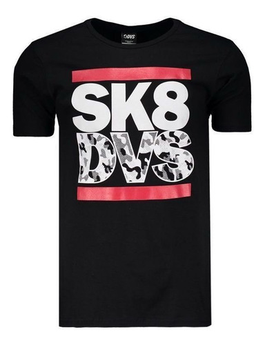 Camiseta Dvs Sk8 Preta