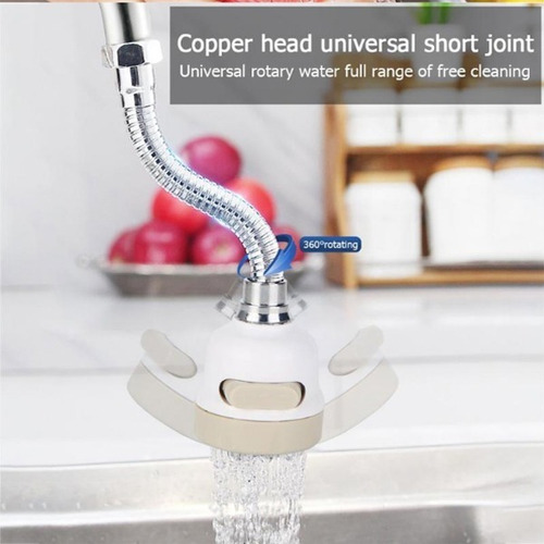Imagen 4 de 6 de Grifo Lavaplatos Extensor 2x1 Regula Presión Ahorro Agua