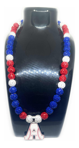 Collar Beisbol Brillante Letra A