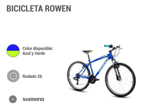 Bicicleta Topmega Rowen R 26 Motovega