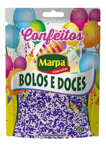 Confeitos Miçangas Bolos E Doces 50g Granulados Marpa 