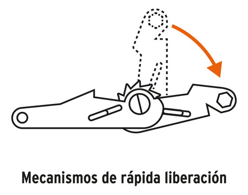 Sujetador Con Matraca Carga Máxima 6000 Kg, Truper 10313 Naranja