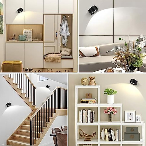 A Aplique De Pared Interior Regulables Moderno 360° De