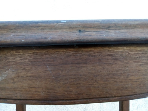 1/2-antigua Mesa Mesita Bar Provenzal Roble 60 X 50 X 78 Alt (Usado)