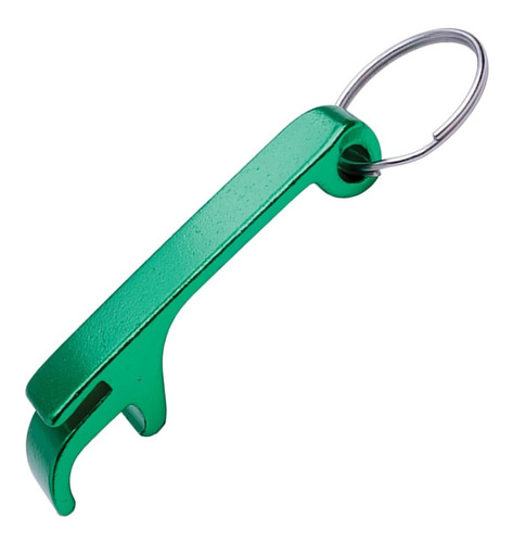 Llavero Destapador De Aluminio Color Verde