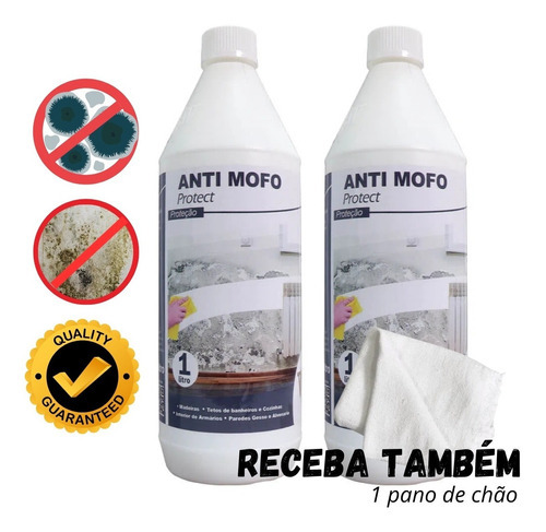 Kit Com 2 Unidades De Anti Mofo Bolor Protect Contra Fungos