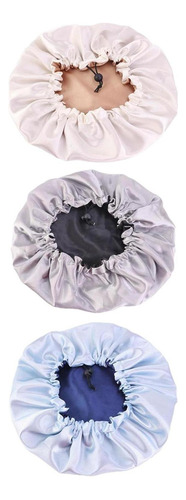 3 Gorros De Dormir Ajustables Reversibles Con Capucha De Sat