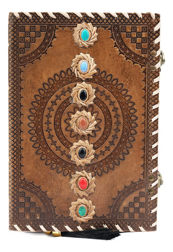 Libro: Wellbourne Genuine Leather Journal - A5 Embossed Seve