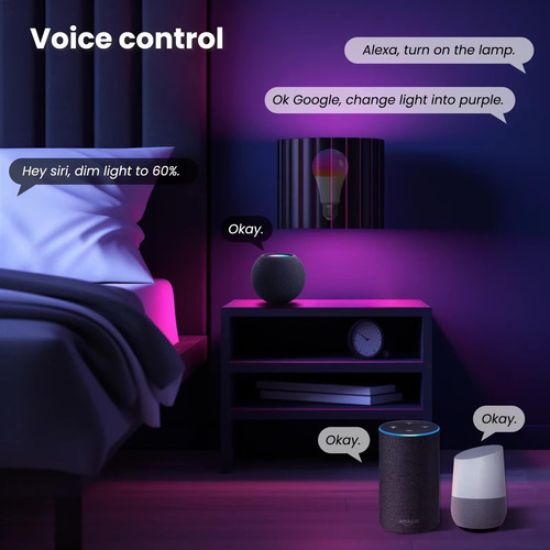 Bombilla Foco Inteligente Rgb Homekit Matter Alexa Google 9w Rgb